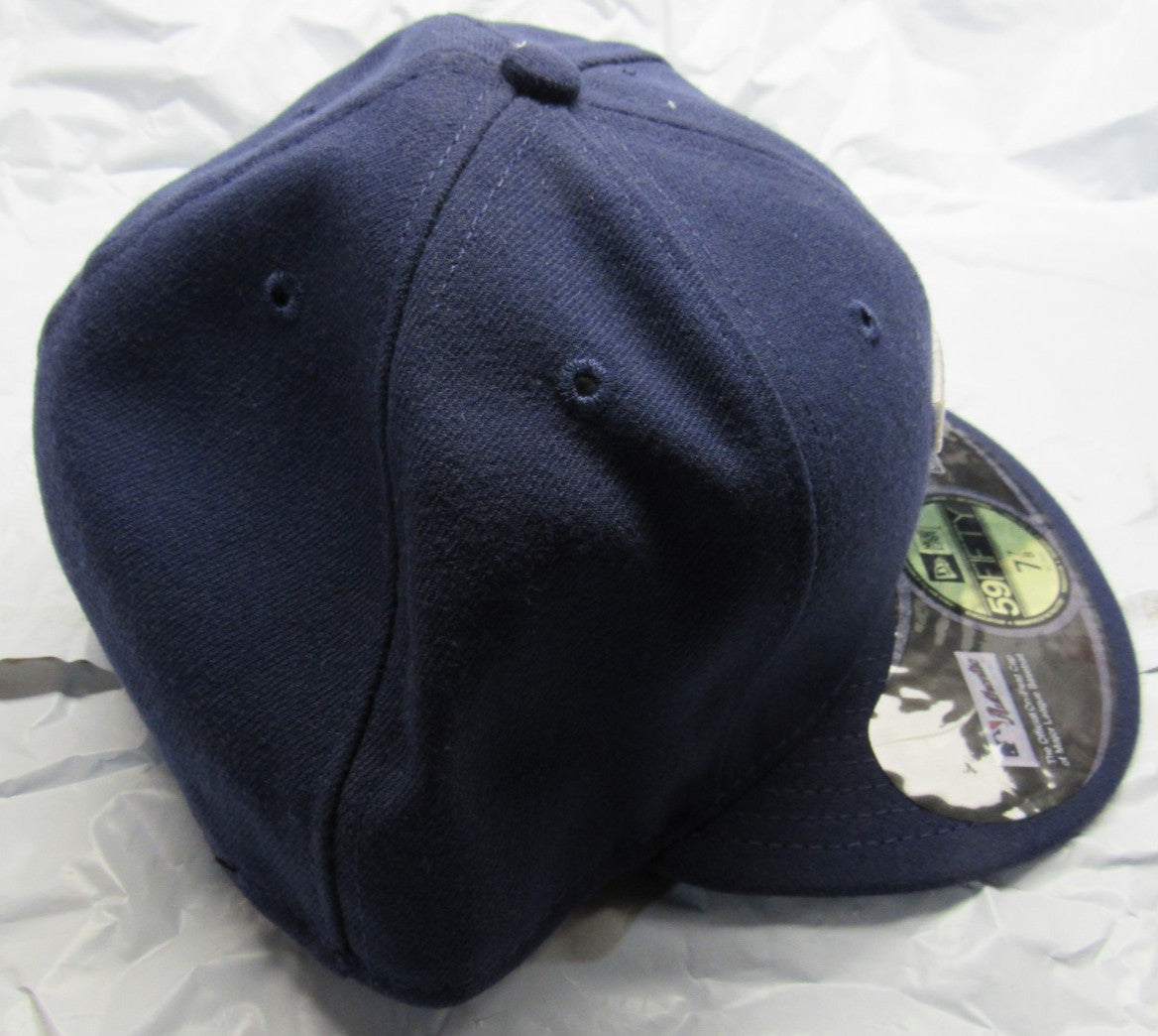 NWT MLB Tampa Bay Rays 59FIFTY On Field Fitted Navy Hat Size 8