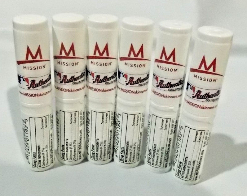 Set of 12 Sealed MLB Minnesota Twins SPF 15 Lip Balm Mission Skincare