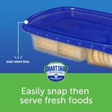 Lot of 2 Ziploc Smart Snap Leak Proof 3 Compartment Rectangle Storage Containers