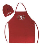 NFL San Francisco 49ers Team Barbecue Tailgating Apron and Chef's Hat