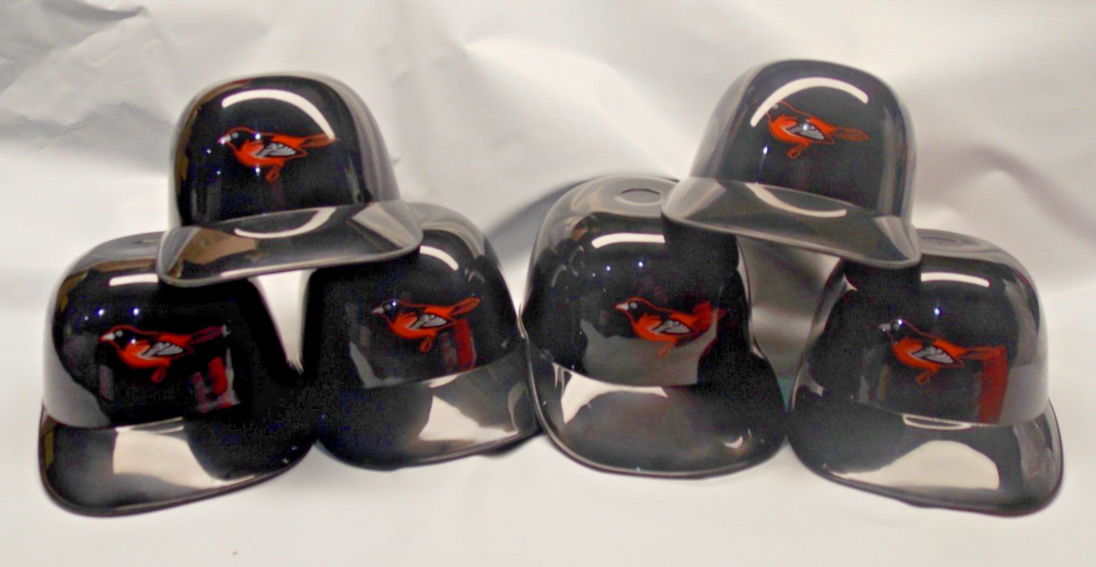 12 MLB Baltimore Orioles Throw Back Bird Logo Mini Batting Helmet Ice Cream Bowl