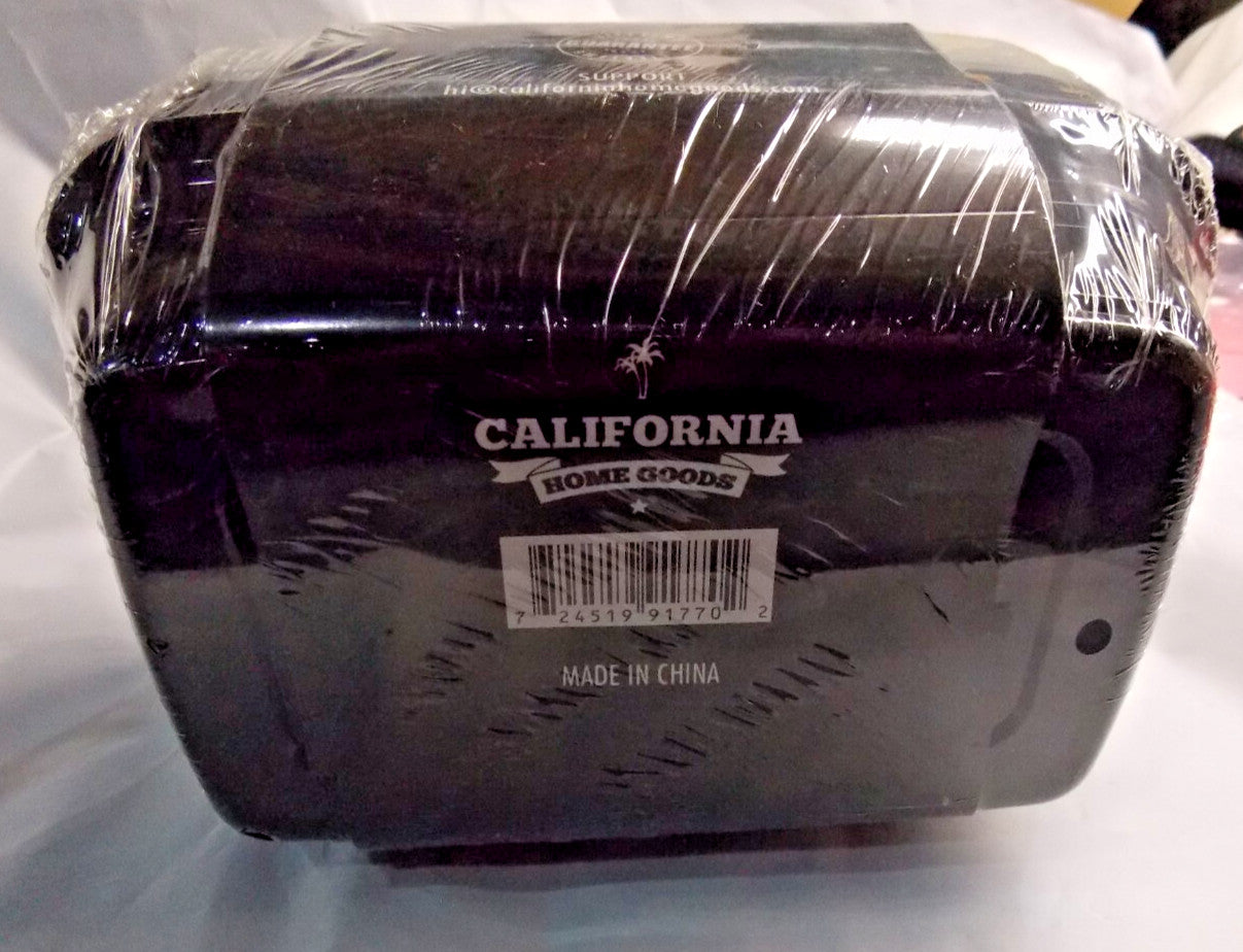 Food Storage Lunch Containers 1 Compartments 12 oz Reusable Black 10 Count