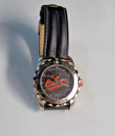 MLB Baltimore Orioles Baseball Men's Watch Diver Style New Battery Game Time