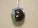 Chocolate Labrador Christmas Ornament Shatter Proof Ball 2.75" Diameter
