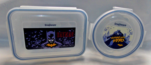DC Comics Batman Gotham City Snapware Set of 1 Round 730 ml Rectangle 1.1L
