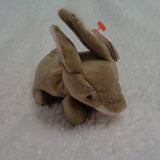 Ty Beanie Baby Nibbly the Bunny Rabbit Tan DOB May 7, 1998