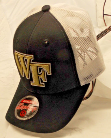 Wake Forest Freedom Fighter Headwear Black Hat Snap Back Closure by Zephyr