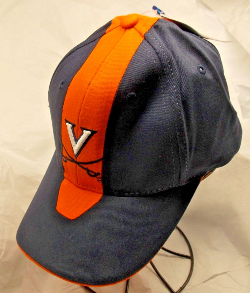 NCAA Virginia Cavaliers Orange & Blue Hat with Hook n Loop Closure Capsmith, Inc