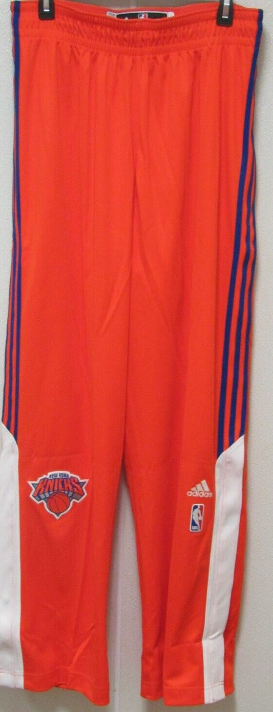 NWT Adidas New York Knicks Game Issued Tear Away Warmup Pants Orange Size XL 513