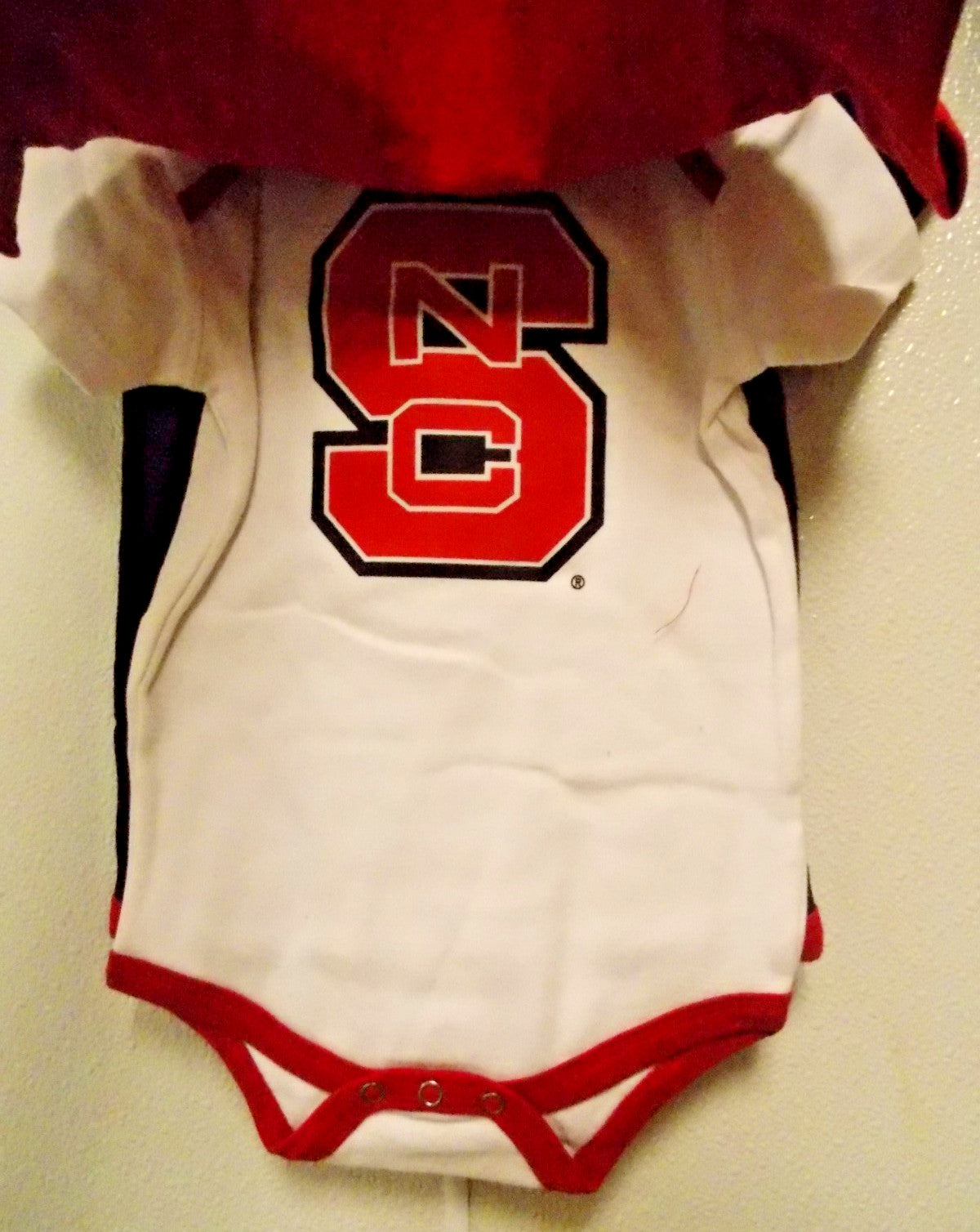 NCAA North Carolina State NCS set of 3 Bodysuit Size 12M by OUTER Stuff