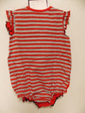 MLB Cincinnati Reds 2 pack Red and Red Gray Striped Bodysuit Set 24M by Majestic