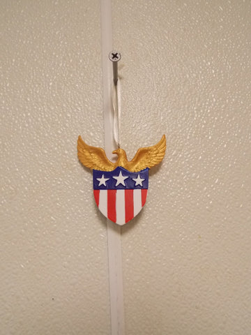 Christmas Tree Ornament American Pride Shield Under Eagle Hallmark