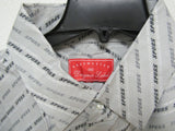 NBA San Antonio Spurs Gray Button Up Dress Shirt 2XL Long Sleeve Headmaster