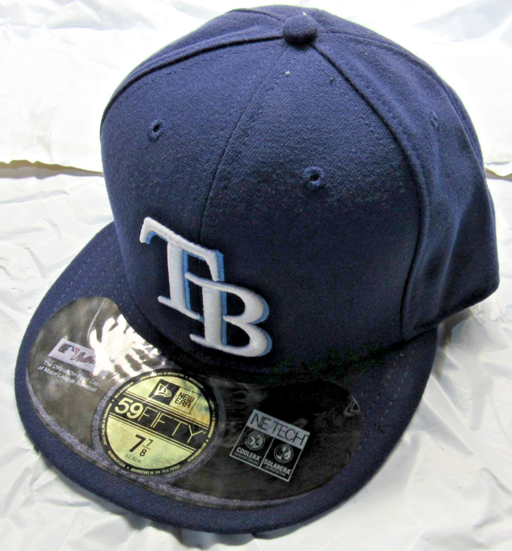 NWT MLB Tampa Bay Rays 59FIFTY On Field Fitted Navy Hat Size 7