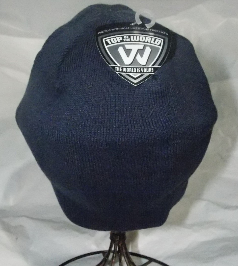 NCAA California Golden Bear Embroidered Blue Knit Beanie Hat Collegiate Headwear