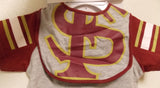 NCAA Florida State Seminoles Bodysuit Bib Bootie Set Size 9-12M by Outer Stuff