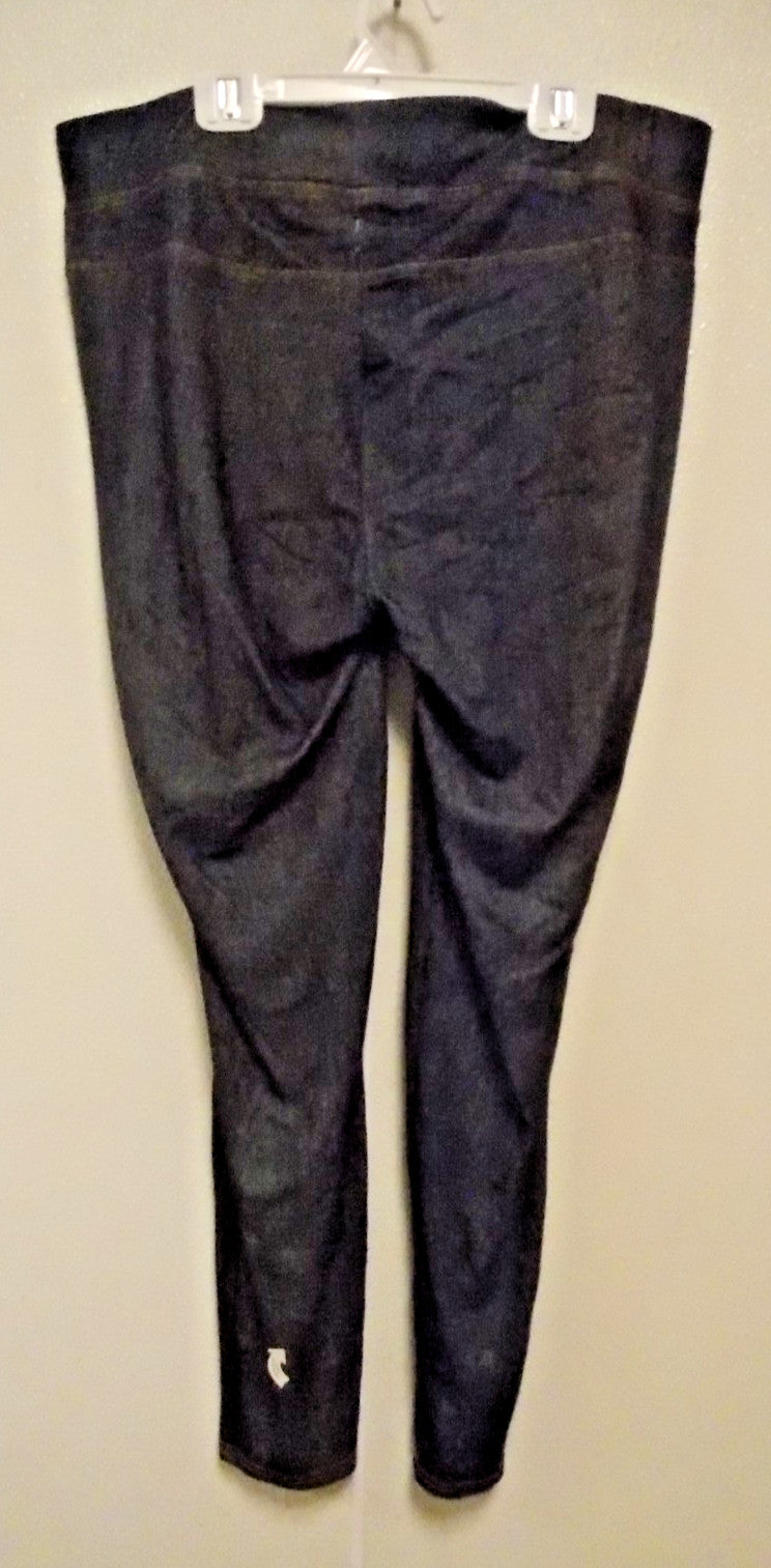 Ladies Ankle length Blue Denim Wash Legging Size L/XL by Round the Clock