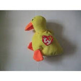 Ty Beanie Baby Quackers Duck Yellow DOB April 19, 1994