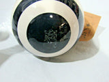 NCAA Penn State Ceramic Ornament 3.5" Diameter Blue Strips by Glory Haus