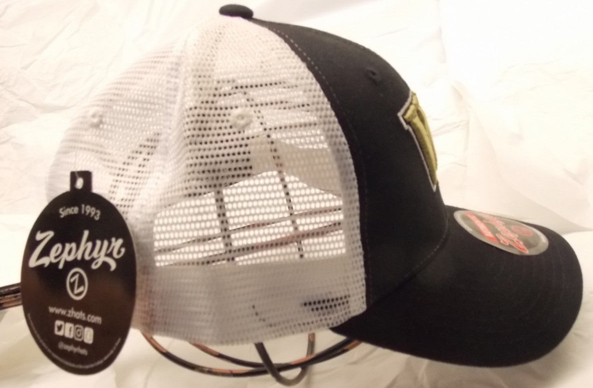Wake Forest Freedom Fighter Headwear Black Hat Snap Back Closure by Zephyr