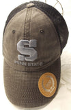 Penn State Lions S logo Mesh Trucker Hat Snap Back Closure Collegiate Headwear