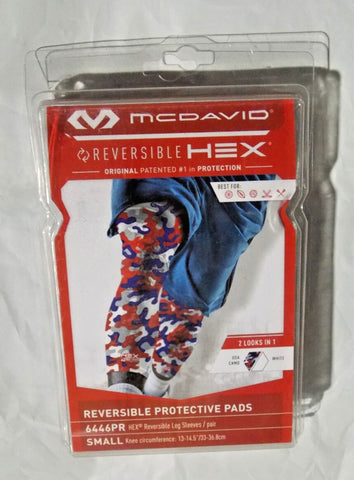 Reversible HEX Leg Sleeve/Single Design Camo/White Size Small by McDavid