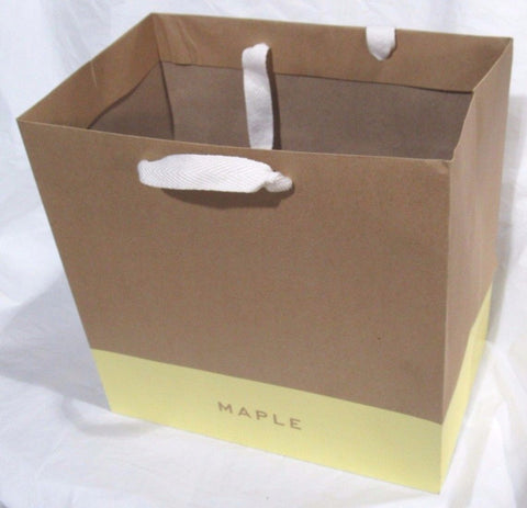 Lot of 200 Thick Paper Shopping Gift Bag with the Word MAPLE 11" H 11.25" W 7" D
