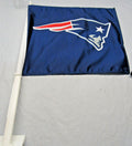 NFL Atlanta Falcons Logo over Name on Black Window Car Flag by Fremont Die
