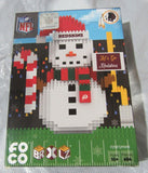 NFL Washington Redskins BRXLZ Snowman 3-D Puzzle 654 Pieces FOCO