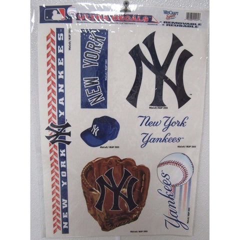MLB New York Yankees Ultra Decals Set of 7 By WinCraft w/Mitt