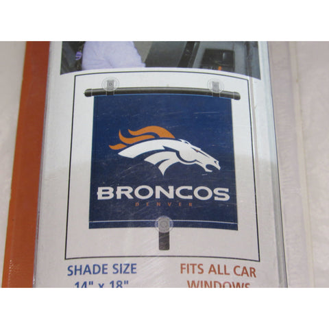 NFL Denver Broncos Automotive Window Sun Shade 14" x 18" by Topperscot