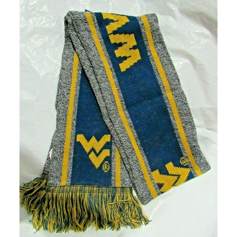 NCAA West Virginia Mountaineers (WVU) 2021 Gray Big Logo Scarf 64" by 7" by FOCO