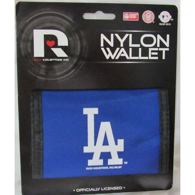 MLB Los Angeles Dodgers Tri-fold Nylon Wallet with Printed Logo