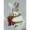 Round 3.5" Letter K Personalizable Christmas Ornament by Holly Adler