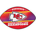NFL Kansas City Chiefs 2023 Super Bowl LVII Champions Football Mat