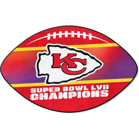 NFL Kansas City Chiefs 2023 Super Bowl LVII Champions Football Mat