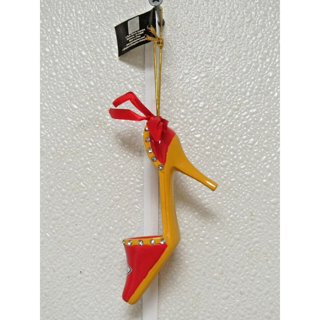 NFL Kansas City Chiefs High Heel Shoe Christmas Ornament by Team Sports America