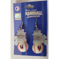 MLB Womens Snowman Earrings New York Mets