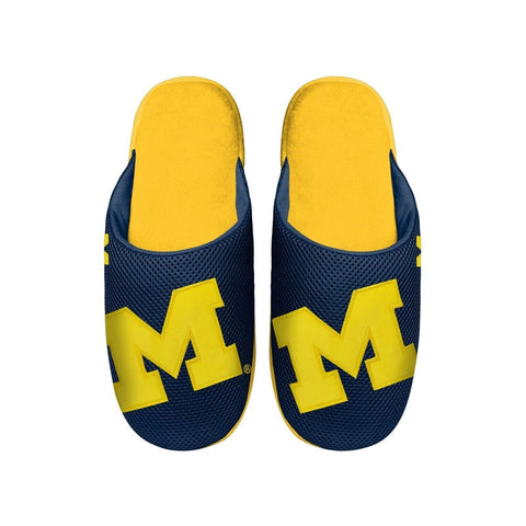 NCAA Michigan Wolverines Mesh Slide Slippers Size M by FOCO