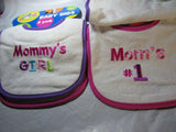 Baby Bibs Mommy’s Girl and Mom’s #1 by Kids 2 Grow