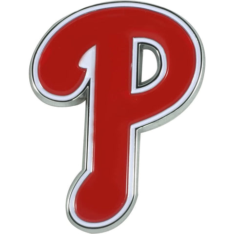 MLB Philadelphia Phillies Color Team 3-D Chrome Heavy Metal Emblem by Fanmats