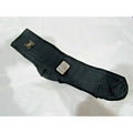 New Vintage PIERRE CARDIN Stripped Navy Blue Nylon Men's Dress Socks Size 13-17