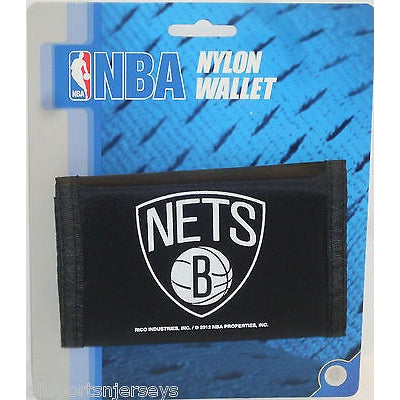 NBA Brooklyn Nets Tri-fold Nylon Wallet with Printed Logo
