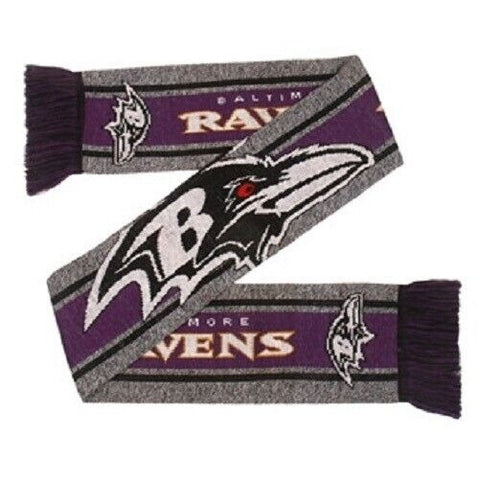 NFL Baltimore Ravens 2021 Gray Big Logo Scarf 64" by 7" by FOCO