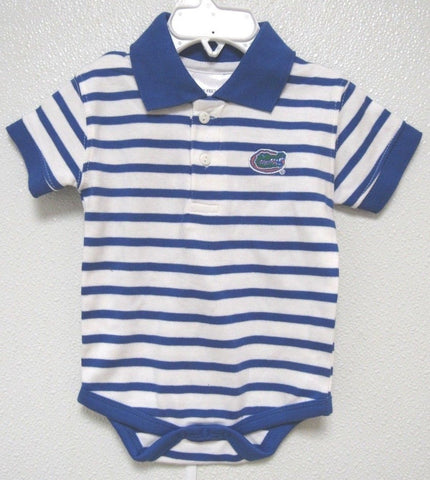 NCAA Florida Gators Stripes Golf Shirt Creeper NB by Two Feet Ahead