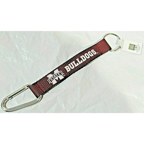 NCAA Mississippi State Bulldogs Wristlet Carabiner w/Key Ring 8.5" long by Aminco Ring 8.5" long by Aminco