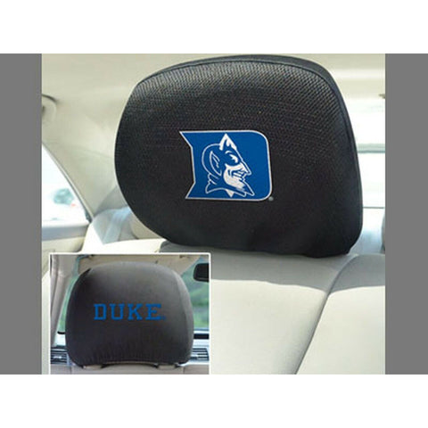 NCAA Duke Blue Devils Head Rest Cover Double Side Embroidered Pair Fanmats
