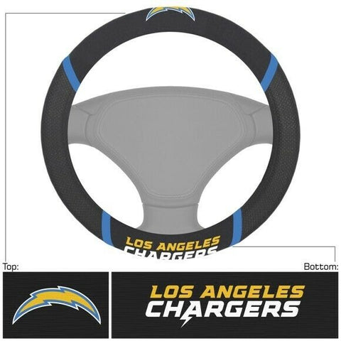 NFL Los Angeles Chargers Embroidered Mesh Steering Wheel Cover by FanMats