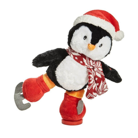 Holiday Lane Animated Musical Plush Ice-S Santa's Hat Penguin 14.5" tall