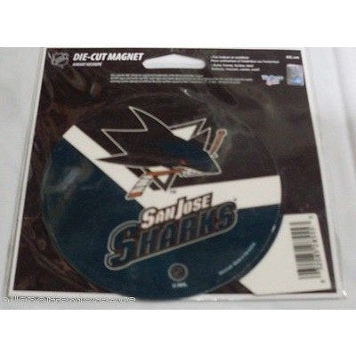 NHL San Jose Sharks Round Stick Style 4 inch Auto Magnet by WinCraft